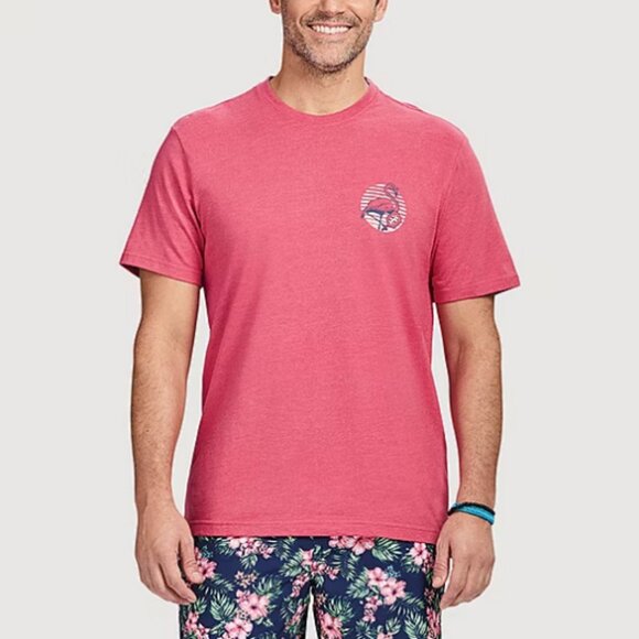 IZOD Saltwater Soft Wash Mens Crew Neck Graphic T-Shirt, Size Large - Picture 3 of 4